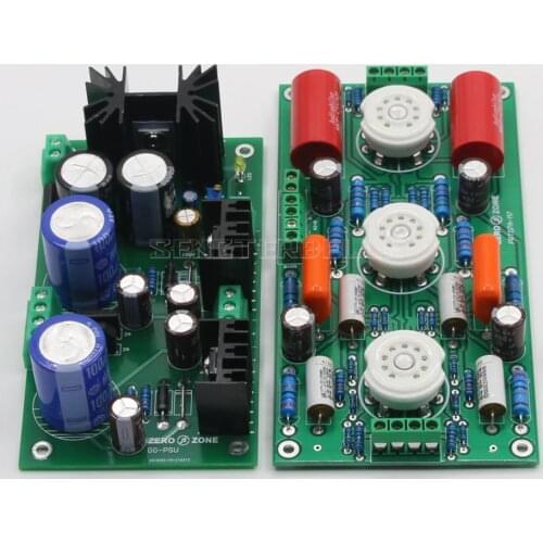 HiFi PRT07A M7 Tube Preamplifier Board with GG-PSU Dual High Voltage Regulator Power Supply Board