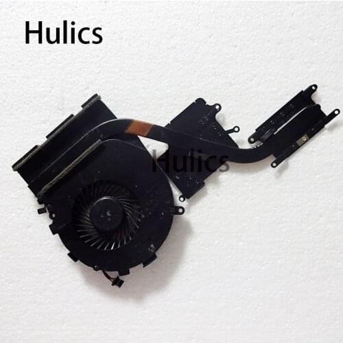 Hulics For HP Envy M7-N 17-N M7-N109dx GPU cooling heatsink 813799-001 AT1CR0020F0 Fan 813798-001