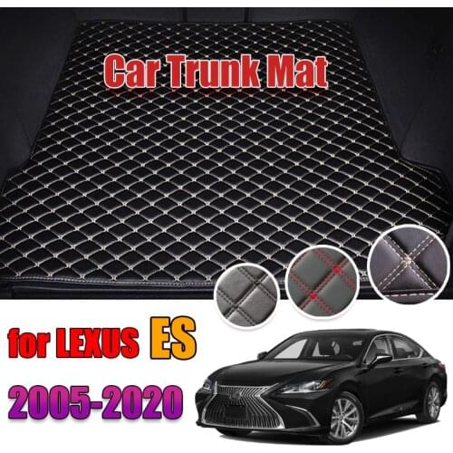 The Trunk Cargo Leather Liner Car Boot Liner Cargo Compartment Floor Carpet Mud Kick For Lexus ES 2005-2020