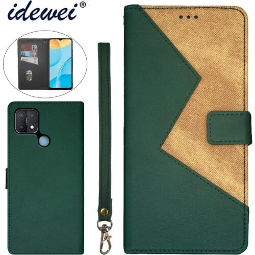 Applicable to OPPO A15 mobile phone case fold bracket function protection leather case phone case funda capa co