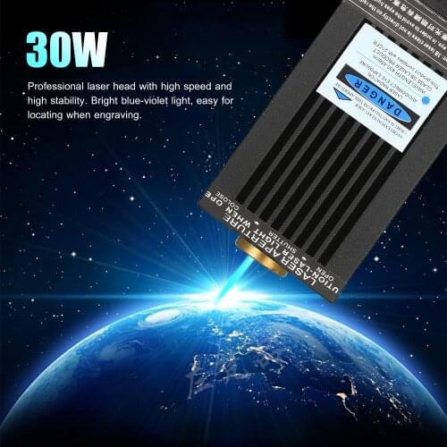 30W Laser Module Laser Head 450nm Blue Lase for Laser Engraving Machine Wood Marking Cutting Tool Engraving Head