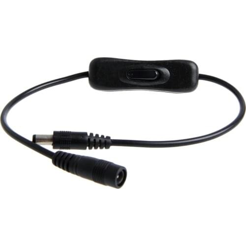 DC In-Line Power Switch ON/OFF 2.1mm/5.5mm Cable Jack For Arduino Plug 12V LACA C90A