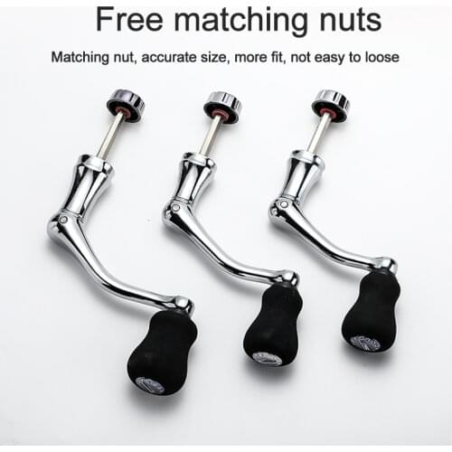 Spinning Reel Handle Metal Fishing Spinning Reel Crank Handle Rotatable Grip