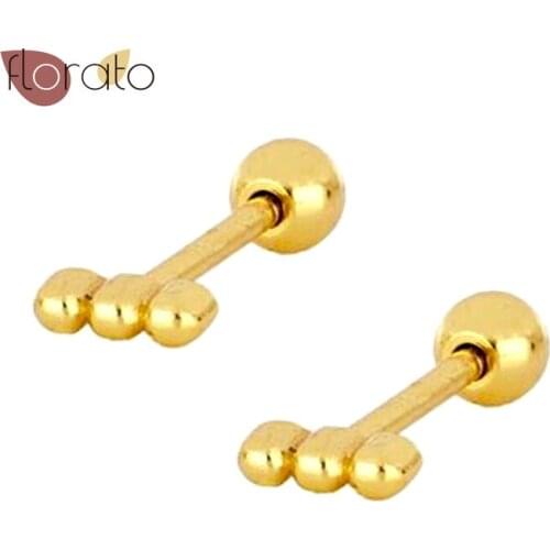 Mini Cute Little Stud Earrings 925 Sterling Silver Ear Needle Minimalist Style Low-Key Jewelry For Women Birthday Gifts