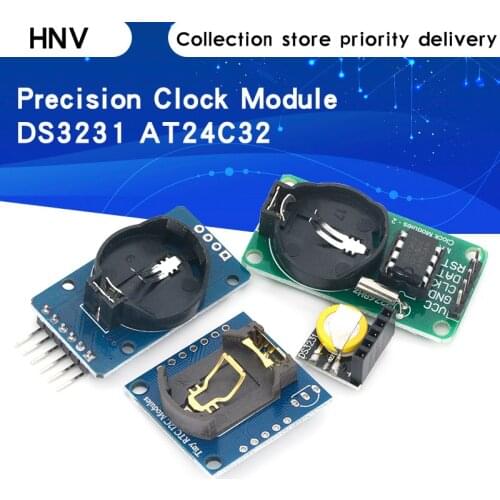 DS3231 AT24C32 IIC Module Precision Clock Module DS3231SN Memory module DS3231 mini module Real Time 3.3V/5V For Raspberry Pi