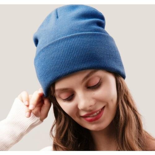 2021 Winter New Hats Hip Hop Knitted Hat Soft Warm Hat Ski Cap Fashion Unisex Hat Bonnets Women Hat Girls Winter Hats