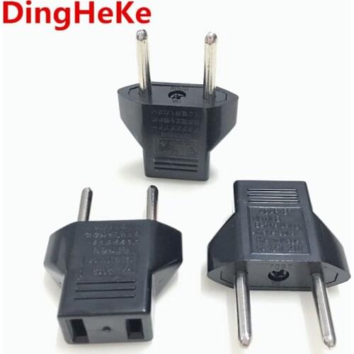 US To EU Plug Adapter American To Euro Europe European Travel Power Adapter AC Converter Electrical Outlet Socket