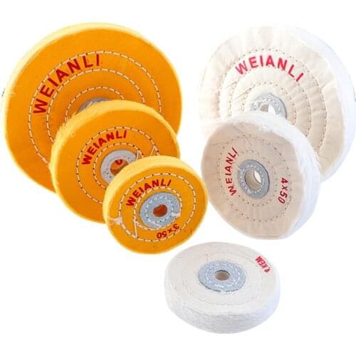 3"/4"/6" Cotton Cloth Stitched Buffing Wheel for Jewelry Metal Mirror Polishing