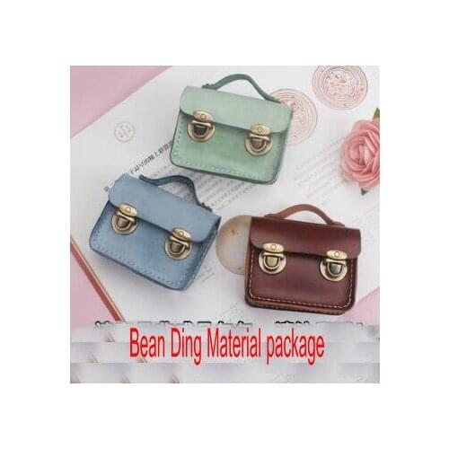 Handmade leather Bean Ding material package diy Semi-finished products cowhide wallets