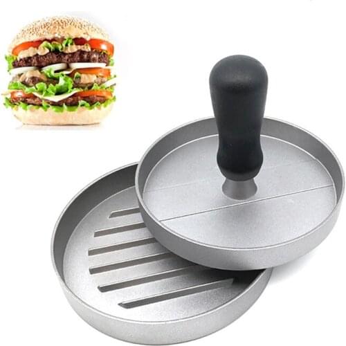Aluminum Alloy Burger Press, Round Shape Hamburger Press Hamburger Meat Beef Grill Burger Press Kitchen Food Mold