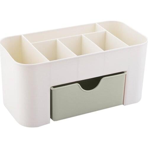 Adjustable Drawer Style Make Up Storage Box Plastic Sundries Cosmetic Container Divider Desktop Sundries Fragrance Finishing Box