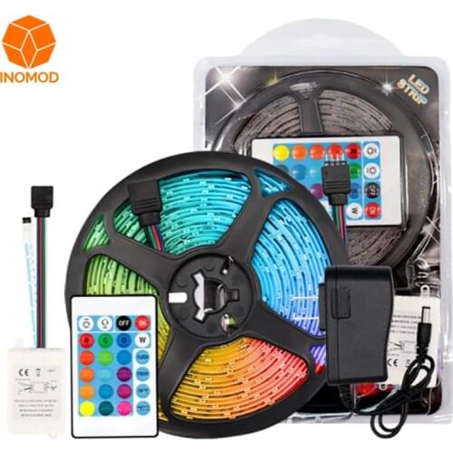 LED Light With 12v2835 Waterproof RGB Blister Set Remote Control Living Room Decoration Background Atmosphere 5m 10m