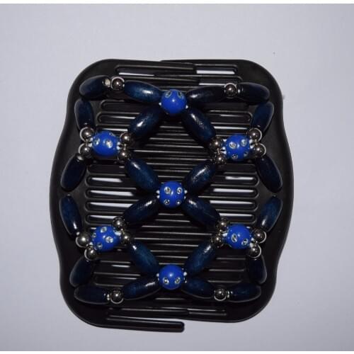 Speicla dark blue beads 60 pcs/lot royal pattern work lady hair accessory special gift