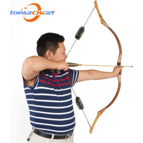 Toparchery Traditional Hungarian Archery Recurve Bow Longbow for Adult Outdoor Sports Competition Training Game Hosebows 30-50
