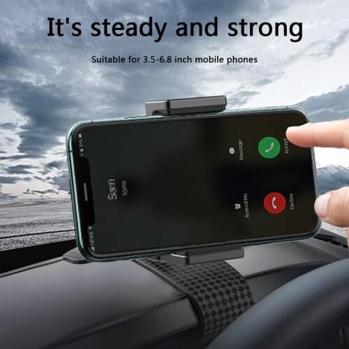 Universal Dashboard Car phone holder 360 Degree Rotatable Mobile Phone GPS Mount Bracket for 3.5-6.8 inch Car Cell Phone Support