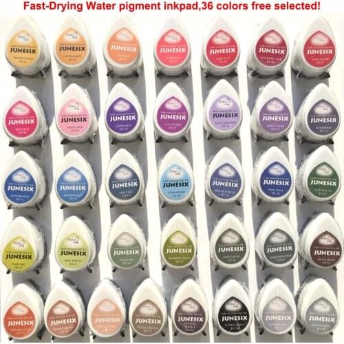 Pack of 36) 2019 New quality Tear Drop Ink Pad Stamp Home Decor Acid Free pigment Inkpads scrapbooking