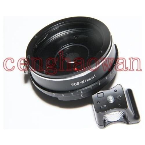 Built-in Aperture Adapter ring for canon eos ef lens to nikon1 N1 J1 J2 J3 J4 V1 V2 V3 S1 S2 AW1 Camera with tripod stand