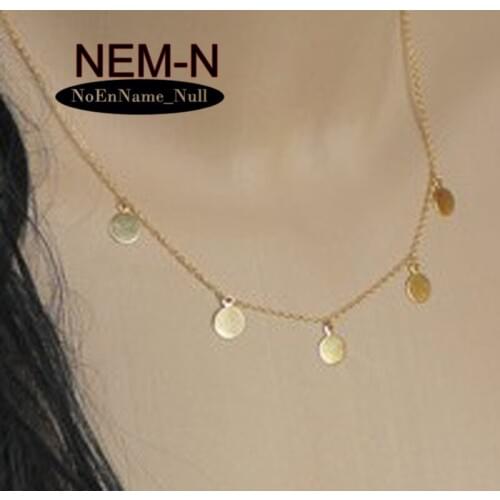 2019 New Hot fashion simple present chain sequins necklace for women ireland christmas gifts cordao de ouro