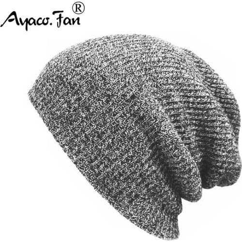 Winter Hats for Men Women Knit Casual Hat Crochet Baggy Beanie Ski Slouchy Chic Knitted Cap Skull Autumn Hat For Girls Boys New