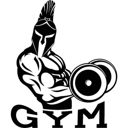 10.1*12.1CM Training Roman Warrior Soldier Gym Decal Covering The Body Car Sticker Vinyl Laptop Suitcase Skateboard Sticker