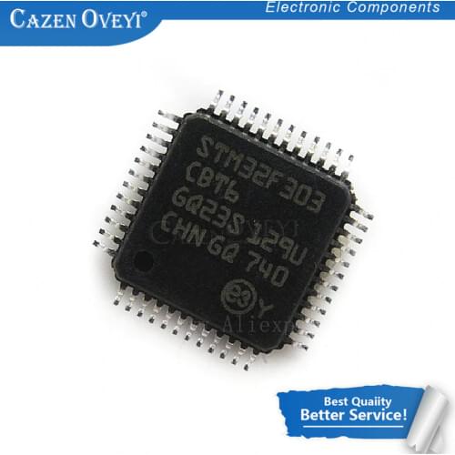 2pcs/lot STM32F303CBT6 STM32F303 CBT6 In Stock
