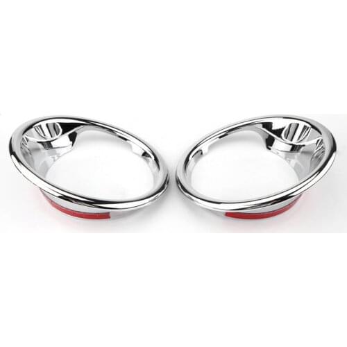 2 PCS Front Rear Fog Light Bumper Lamp Trim Molding Garnish Frame Foglight Cover For BMW X5 F15 2014-2018 Car Accessories New