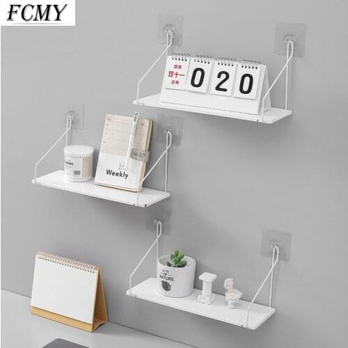 2021 1-Layer Iron Hanging Basket Organizer Wall Hanging Storage Rack Key Hooks Kitchen Student Dormitory Display Rack Baskets