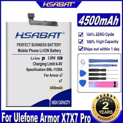 HSABAT Armor X7 / X7 Pro 4500mAh Battery for Ulefone Armor X7 / X7 Pro Batteries