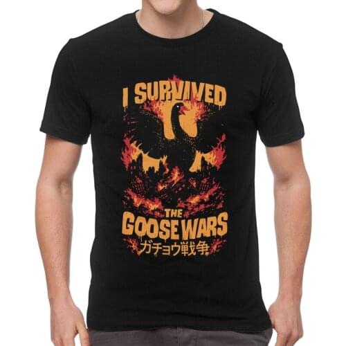 Untitled Goose Game Tshirt Men Leisure Tees Top 100% Cotton T Shirt Short Sleeve Geese Wars T-shirts Gift Idea Clothing