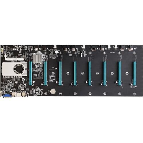 BTC-S37 8 gpu bitcoin 6.5 cm slot distrance 8GPU BTC Miner Motherboard 8 Pcie slots ethereum mining motherboard