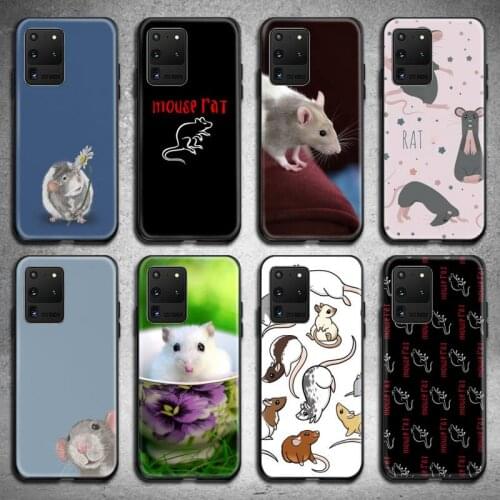 Mouse Rat Phone Case For Samsung Galaxy S21 Plus Ultra S20 FE M11 S8 S9 plus S10 5G lite 2020