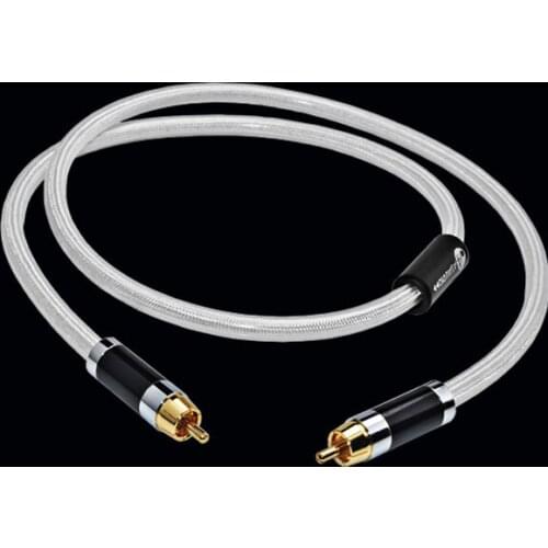 ATAUDIO Hifi Digital Coaxial Audio Video Rca Cable Hi-end Copper and Silver RCA to RCA Male Subwoofer Audio Cable