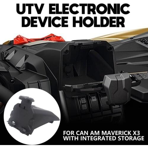 UTV Electronic Device Holder with Integrated Storage Smartphone Navigation Stand for Can Am Maverick X3 Models 2017-2021