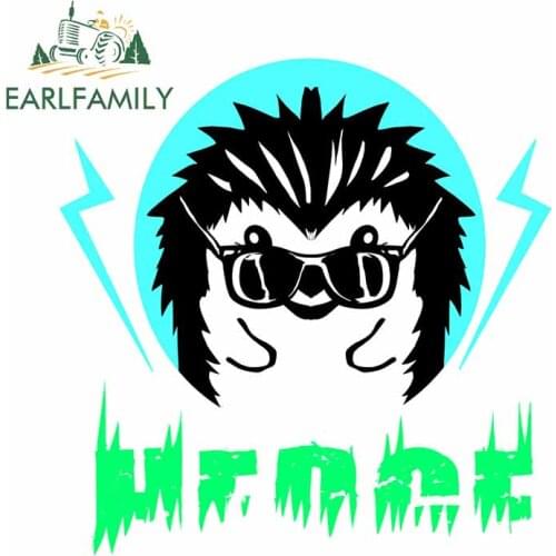 EARLFAMILY 13cm x 12.3cm For Hedgehog Hedge Bumper Car Stickers Custom Printing Decal Waterproof Occlusion Scratch Decor