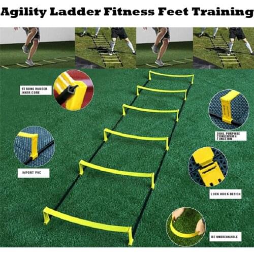 Football training rope ladder jump lattice ladder hurdles new universal 2 meters agility training ladder
