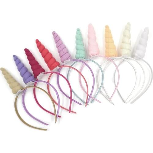 Yundfly Baby Girls Unicorn Horn Hair Bands Kids Birthday Headbands Cute Party Headwear Photo Shoot Kids Hair Accessories