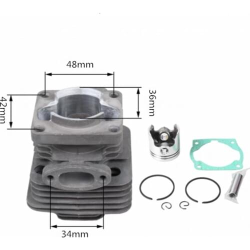TL33 CYLINDER KIT W/ GASKET & BEARIN 36MM FOR MITSUBISHI TB33 TU33 CG330 BG330 BRUSH CUTTER ZYLINDER PISTON RING CLIP ASSEMBLY