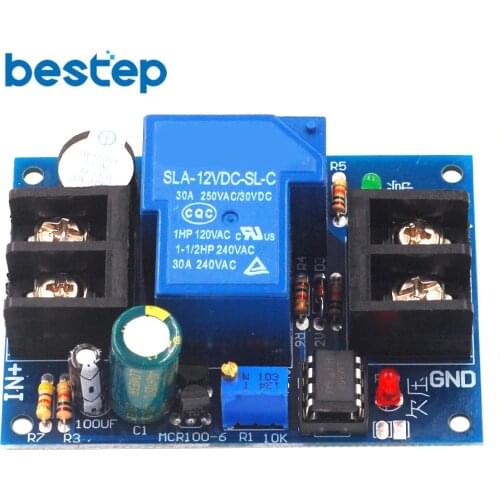 12V Battery Controller with Delay Anti-over-discharge Protection Board Low Voltage Undervoltage Protection Universal
