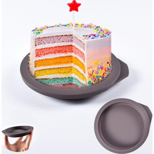 Rainbow Layer Cake Pan Set Round Cake Baking Pan Nonstick Chocolate Cookie Pastry Molds Pie Pans Pizza Crust Omelet Resin Craft
