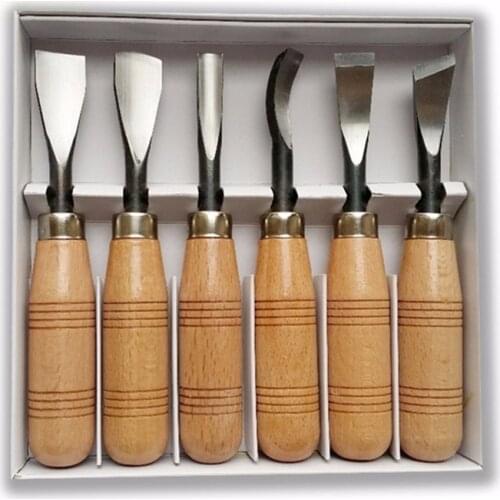6 pcs wood Carving Chisel set carpenter tools, carving knives