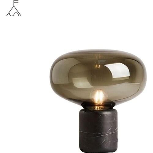 Nordic Classical Luxury Glass Desk Lights Marble Light Modern Table Lamps Art Decor Salon Living Room Study Bedroom Bedside Bar