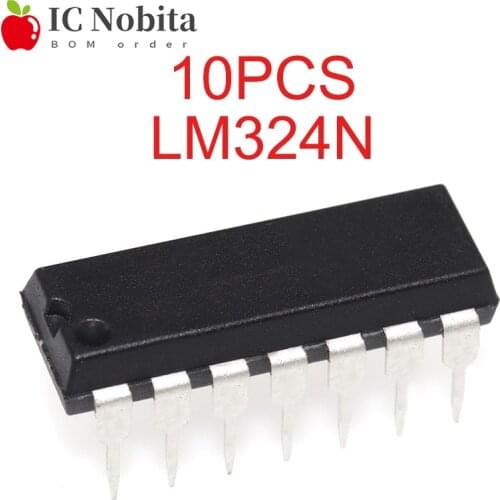 10PCS LM324N DIP-14 LM324 Quad Operational Amplifier New