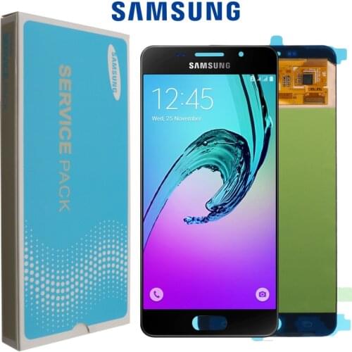 Original 5.5'' SUPER AMOLED LCD for SAMSUNG Galaxy A7 2016 LCD Display A710 A710F A710M Display Touch Screen Digitizer Assembly