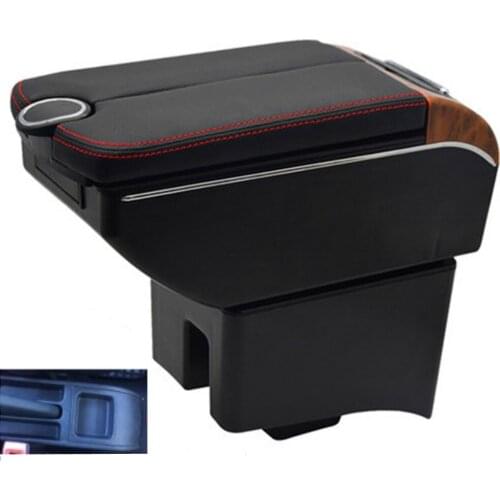 For 6r V Armrest Box Double doors open 7USB interface Centre Console Storage Box Arm Rest Car accessories armrests