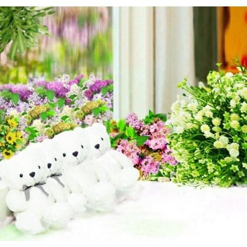 Cute Cartoon Bears Flowers Photography Backdrops Photo Props Studio Background 5x7ft