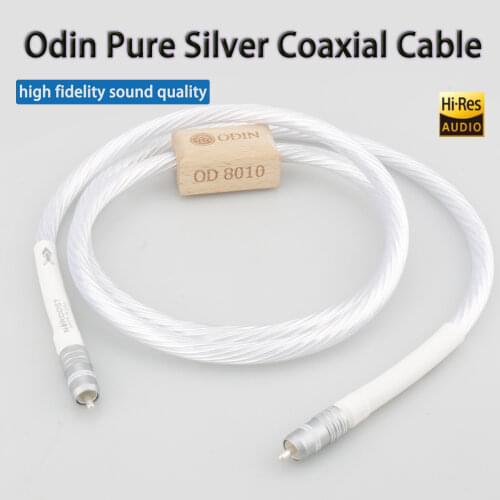 Per Piece Odin Silver Plated Copper Coaxial Digital Cable Fever Audio Cable AES/EBU Signal Cable