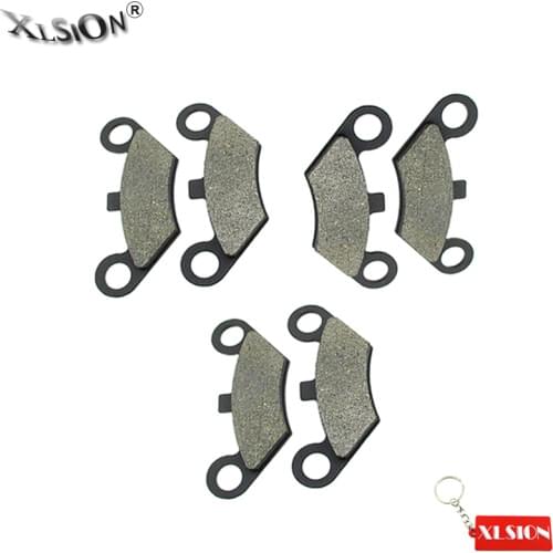 XLSION Aftermarket 3Pair Front Brake Pads For BUYANG/JCL 300CC ATV CF MOTO X5 X6 X8 Terralander 500 625 800 Quadzilla 500 ES