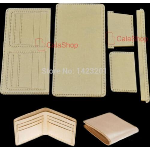 1 Set / Lot Acrylic Leather Craft Template Tool Set For Sewing Unisex Wallets DIY Making