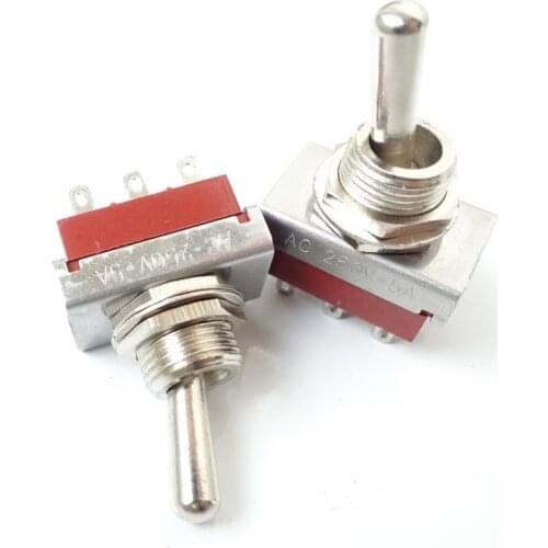 1 Piece Toggle Power Switch AC250V 5A Two Gear Six Legs Twisted DIY Audio Kits