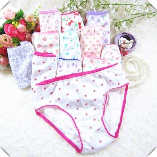 20pcs COTTON Kids Underwear Panties Girls Baby Pants Cute Girls Underwear Mixed Color Cueca Infantil